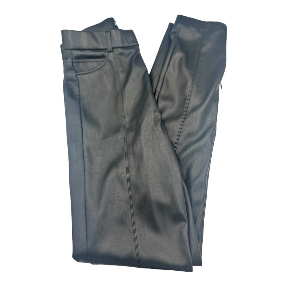 zara faux leather pants